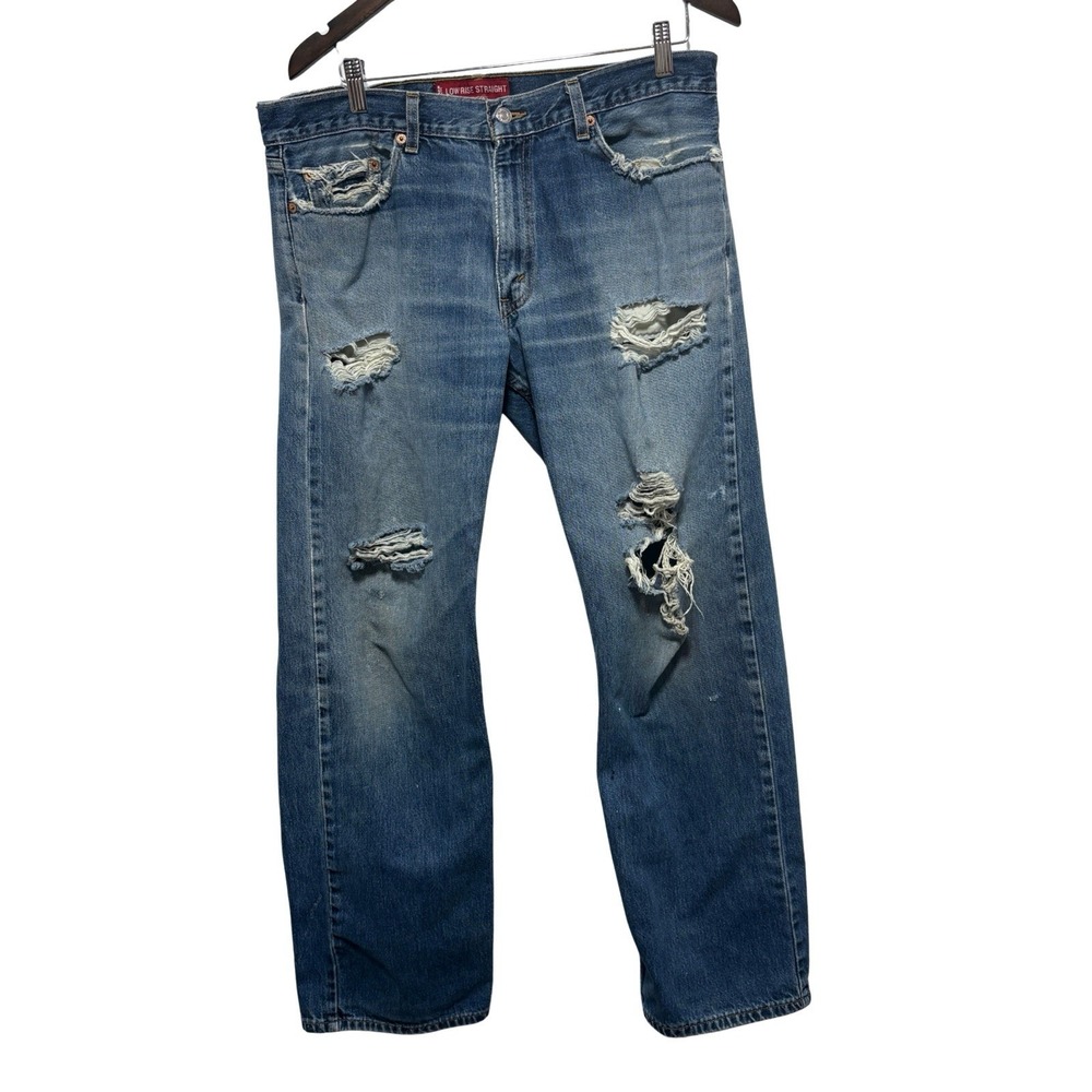 Vintage Levis 529 Jeans Men 34 X 32 Low Rise Straight Distress Grunge Y2K USA